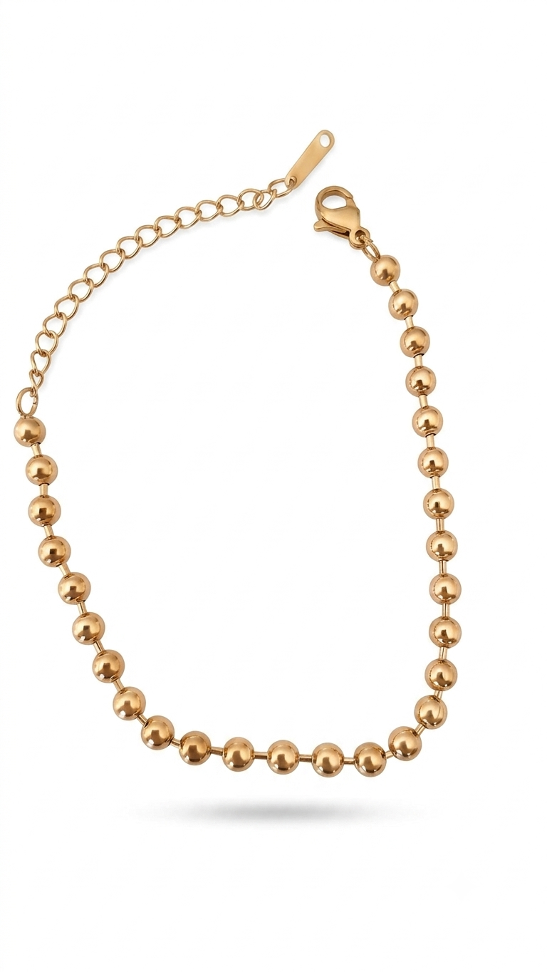 Aura Gold Kugel Armband 18k Goldbeschichtet