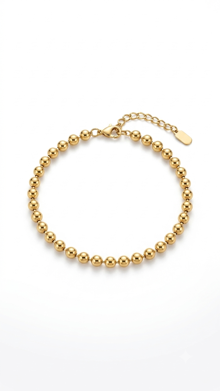 Aura Gold Kugel Armband 18k Goldbeschichtet