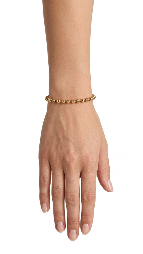 Aura Gold Kugel Armband 18k Goldbeschichtet