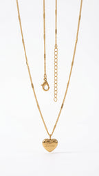 Goldene Herzkette Love 18k vergoldet