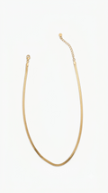 Herringbone Halskette 18k vergoldet
