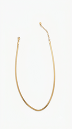 Herringbone Halskette 18k vergoldet