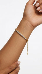 Iced out Armband 18K vergoldet