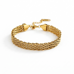 Mesh-Armband 18K vergoldet