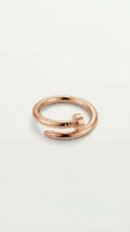 Nagel-Ring 18K vergoldet