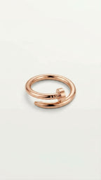 Nagel-Ring 18K vergoldet
