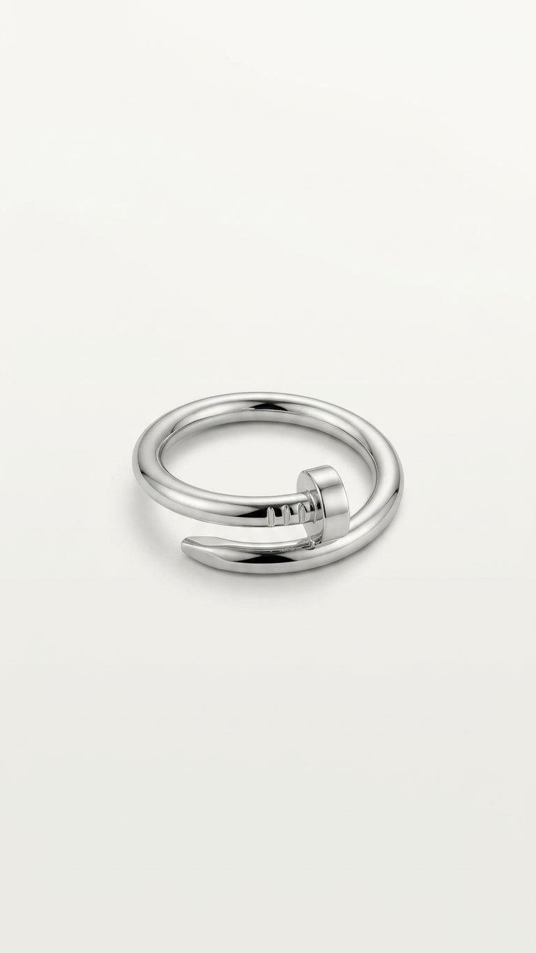Nagel-Ring 18K vergoldet
