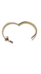 Nagel Zirkonia Armreif 18K vergoldet
