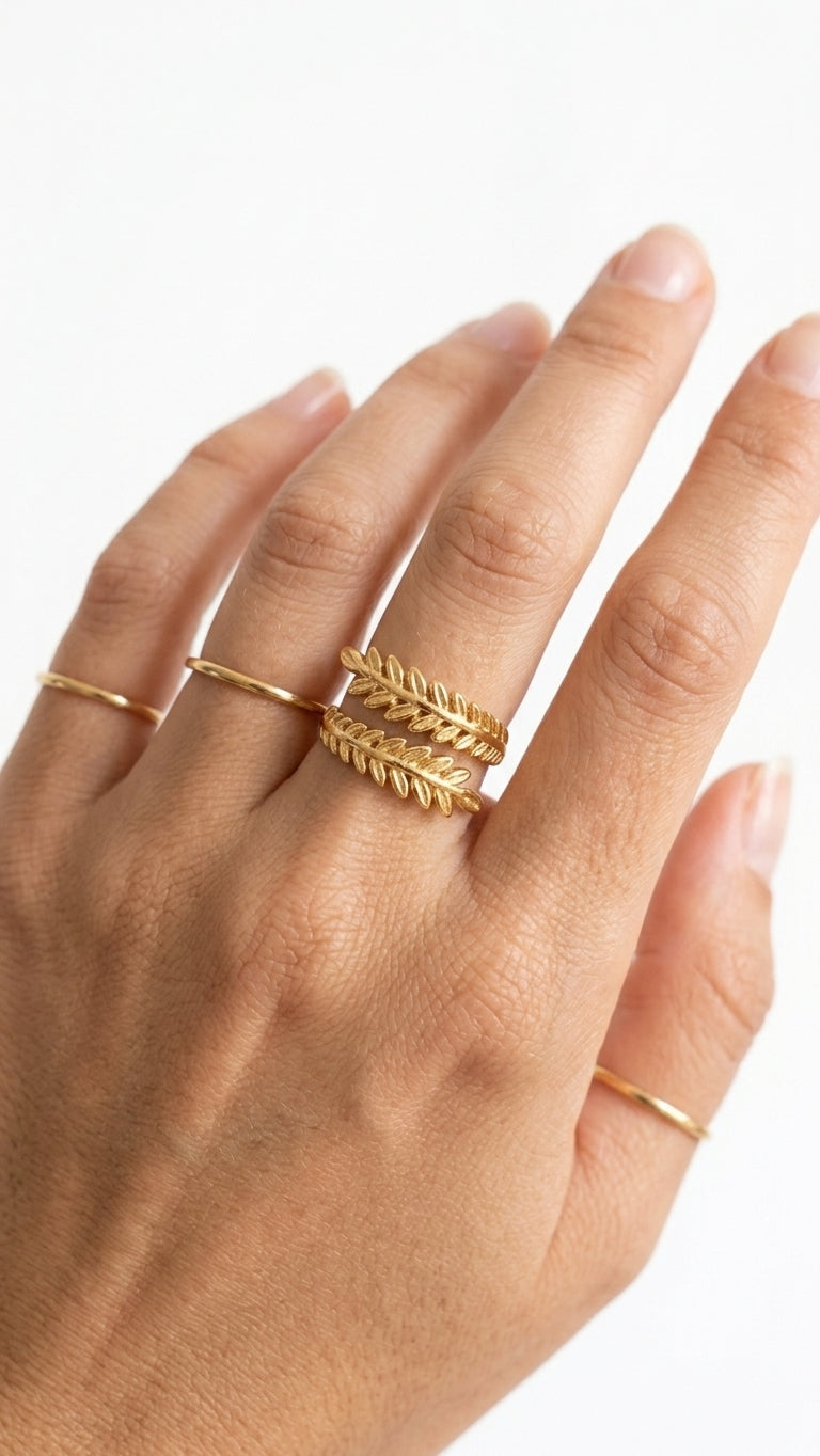 Olivia Ring Gold 18k vergoldet
