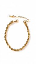 Rope Chain Bracelet Gold 18k vergoldet