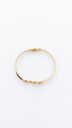Schmetterling & Kleeblatt Armreif Perlmutt-Optik & Zirkonia 18k Goldbeschichtung