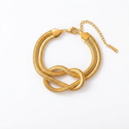 Schmuck-Set Knoten der Ewigkeit 18K vergoldet