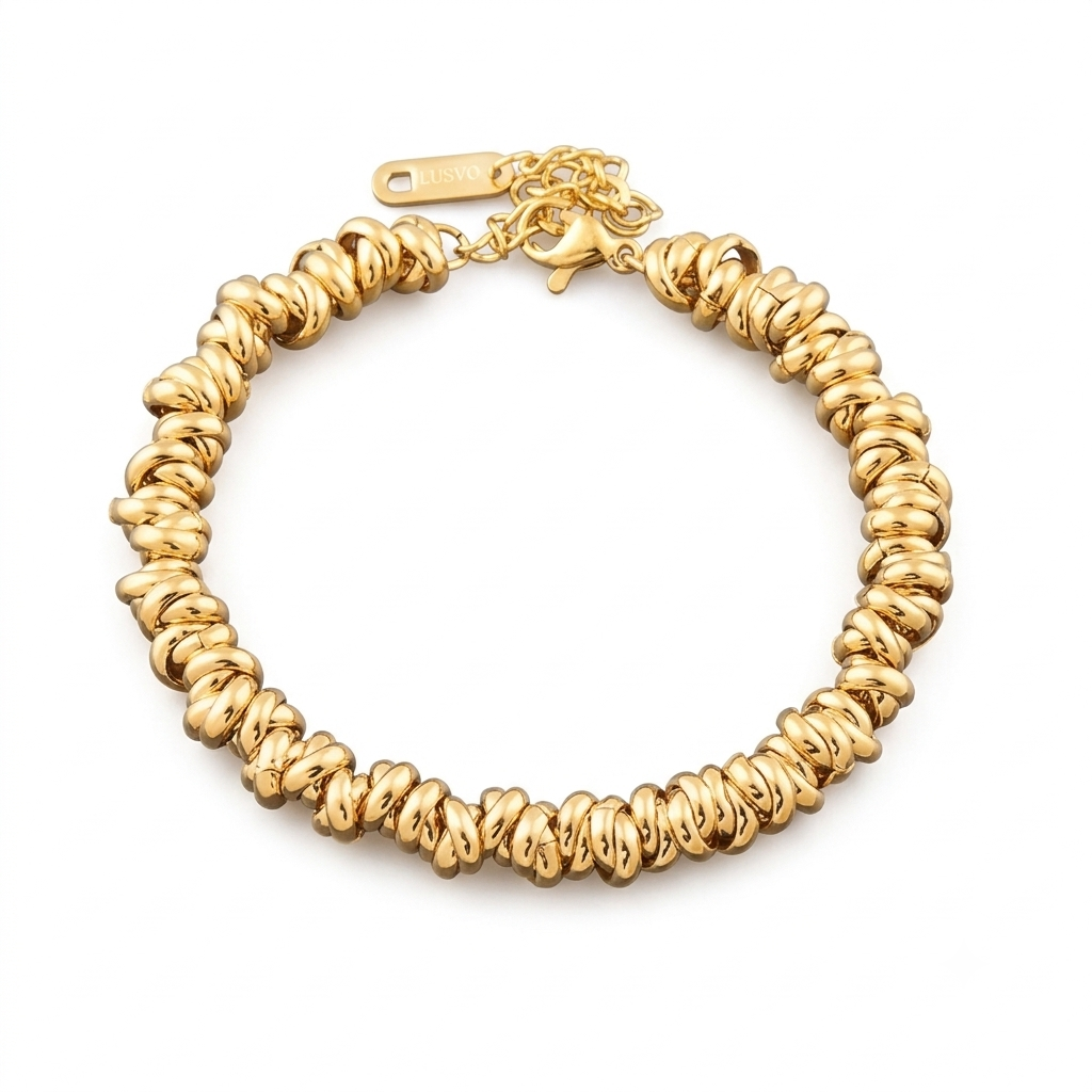 Twist Armband 18K vergoldet