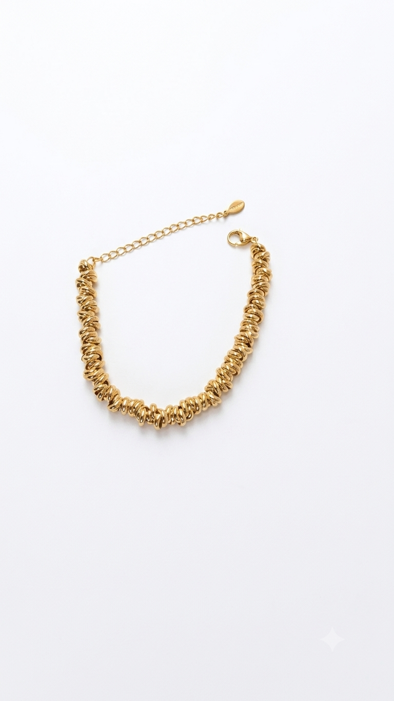 Twist Armband 18K vergoldet