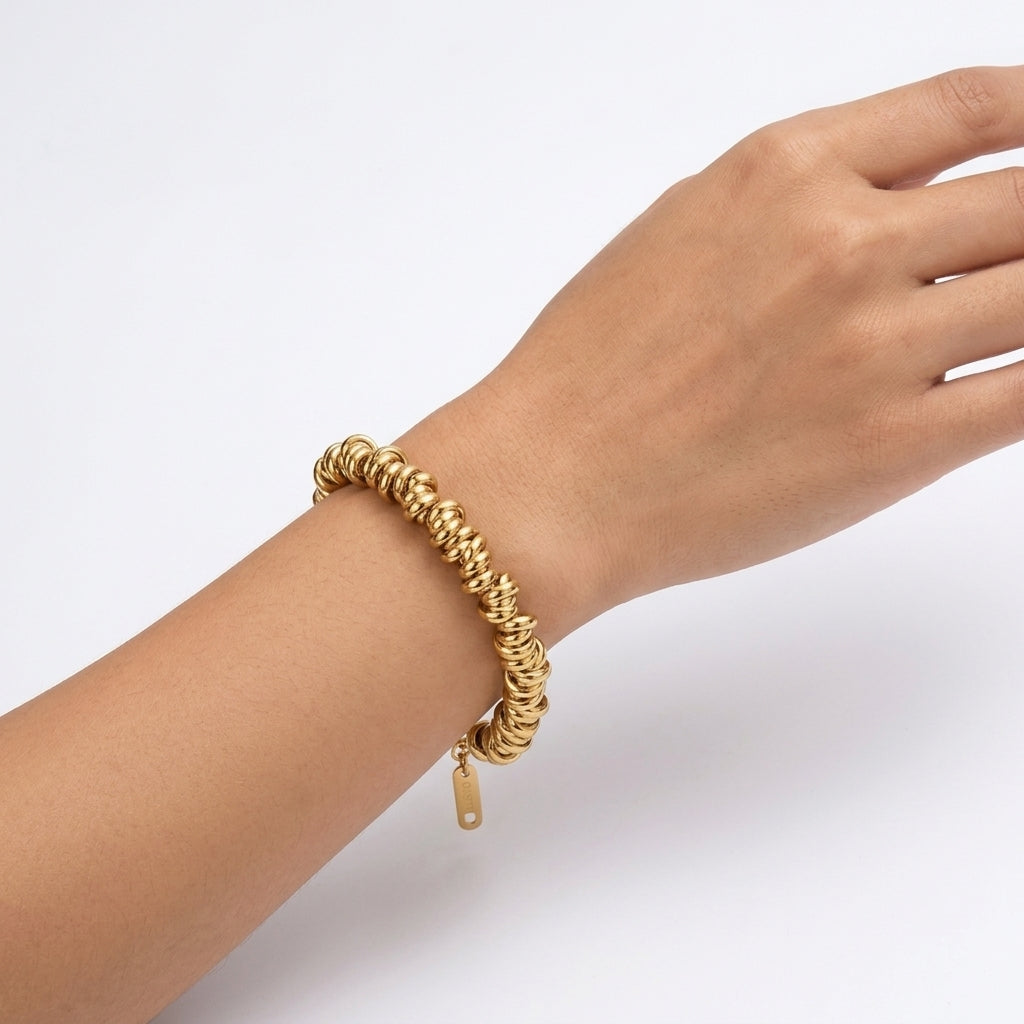 Twist Armband 18K vergoldet