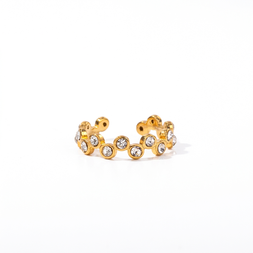 Zirkonia Ring 18k vergoldet