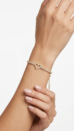 Zirkonia Herz Armband 16K vergoldet